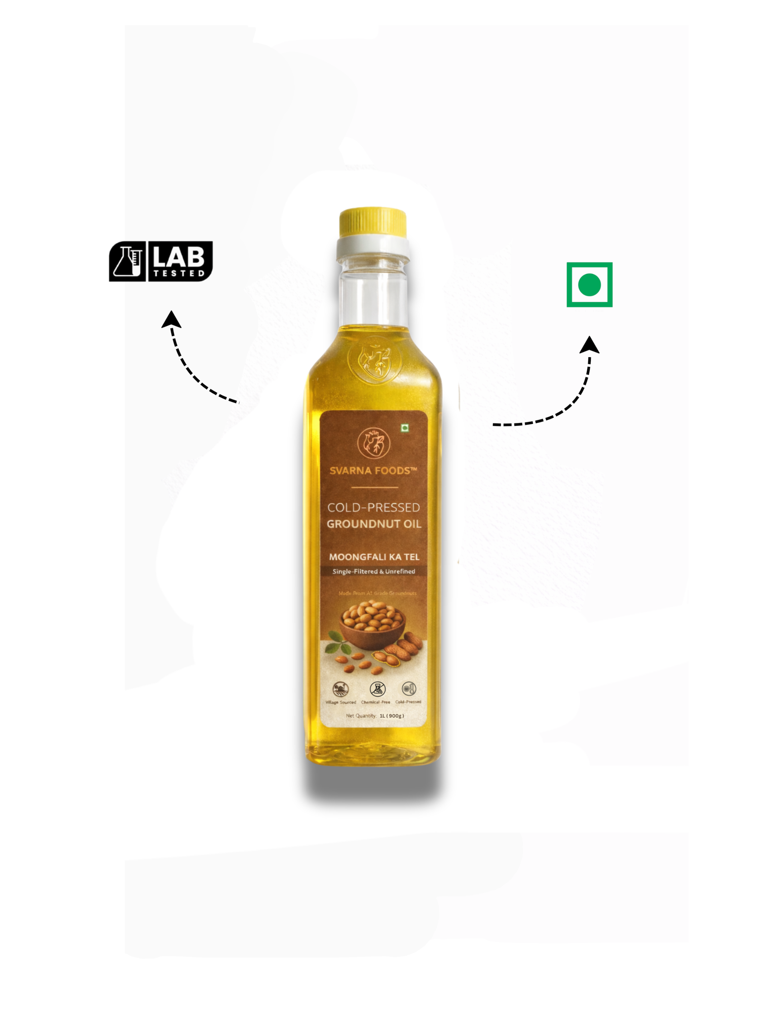 Cold Pressed Groundnut Oil 1 L | 100% Pure & Natural