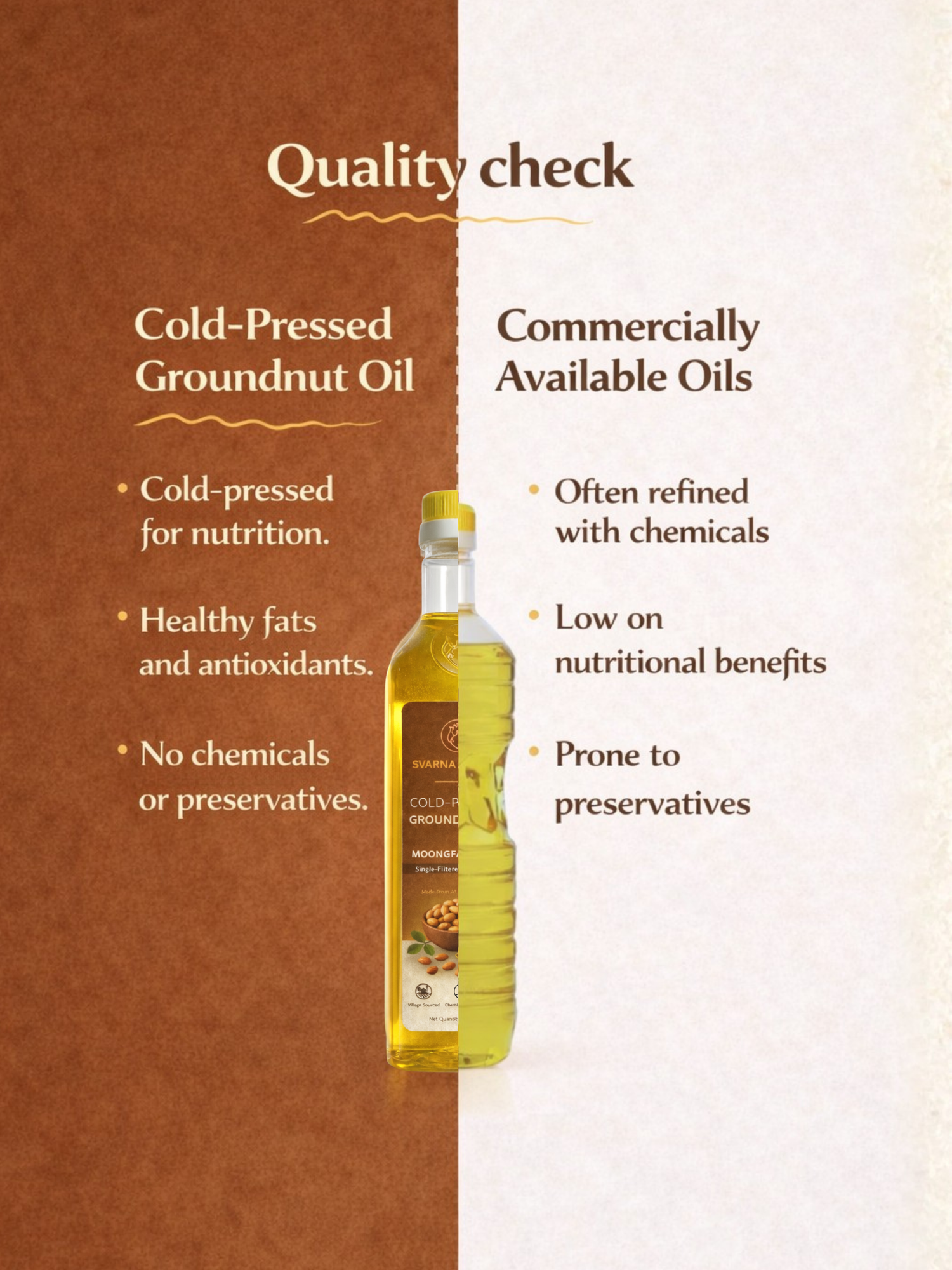 Cold Pressed Groundnut Oil 1 L | 100% Pure & Natural