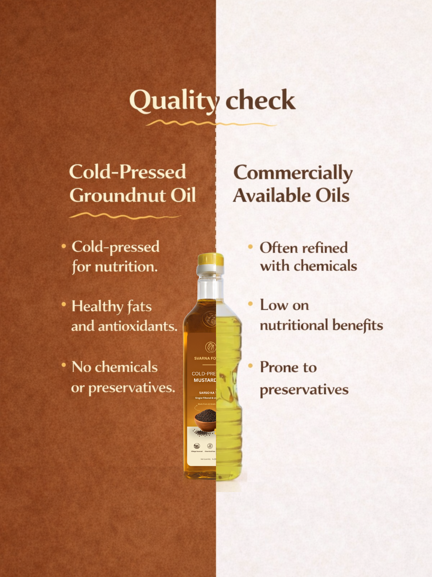 Black Mustard Oil 1 L | Cold-Pressed, Single Filtered